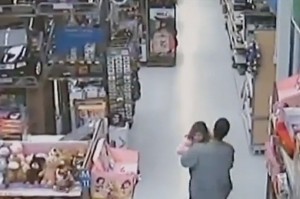 CCTV footage- Girl fights off abductor
